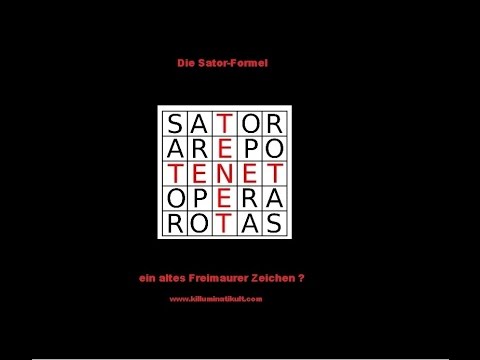 Youtube: Das SATOR -Quadrat ein hermetisches  Zeichen derTempler und Freimaurer?