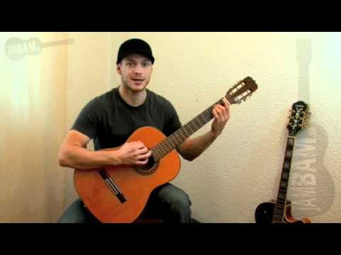 Youtube: Gitarre spielen lernen für Anfänger 7, Rhythmusübung im 4:4-Takt