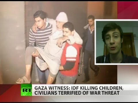 Youtube: Gaza witness: No one's safe, civilians terrified of war threat