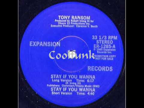 Youtube: Tony Ransom - Stay If You Wanna (12" Boogie-Funk 1985)