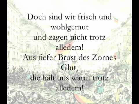 Youtube: Das Reden nimmt kein End + Trotz alledem (Märzrevolution 1848; Lyrics)