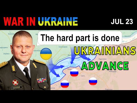 Youtube: 23 Jul: Ukrainians EXPAND THEIR BRIDGEHEAD ON THE EASTERN BANK | War in Ukraine Explained