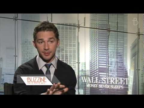 Youtube: Wall Street - Money Never Sleeps: Shia LaBeouf - Buzzine Interviews
