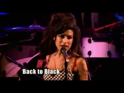 Youtube: Amy Winehouse - Back To Black  Live in concert in her best performance. R.I.P.