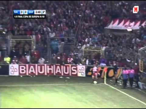 Youtube: Kaiserslautern - Barcelona. CL-1991/92  (3-1)