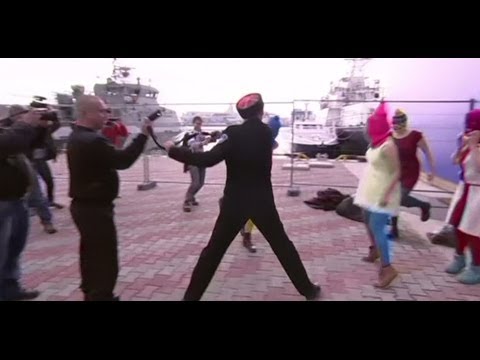 Youtube: Pussy Riot 'Whipped' By Cossacks Patrolling Sochi Winter Olympics