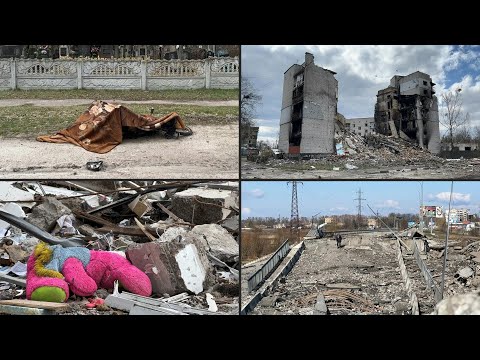Youtube: Nach Abzug der Russen: Auch Borodjanka in Trümmern | AFP