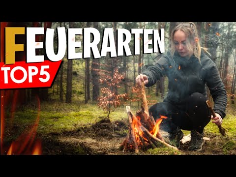 Youtube: Top 5 🔥Arten draußen Feuer machen Outdoor - Lagerfeuer für Anfänger Survival Bushcraft
