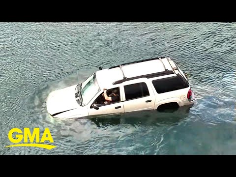 Youtube: How to escape from a sinking car