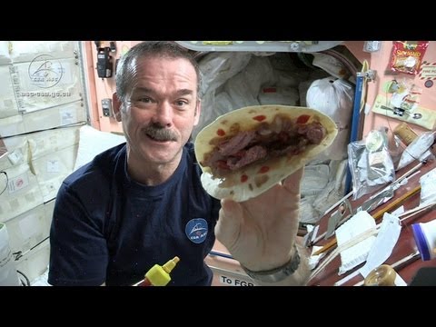 Youtube: Astronaut Chris Hadfield and Chef Traci Des Jardins Make a Space Burrito