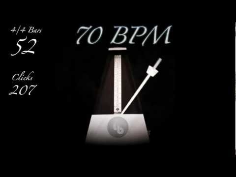 Youtube: 70 BPM Metronome