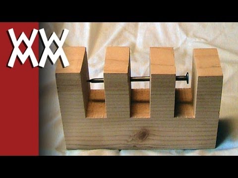 Youtube: Impossible nail-through-wood trick.