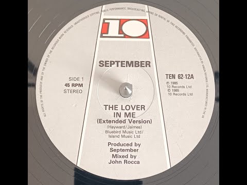 Youtube: September - The Lover In Me (1985) [UK Boogie-Funk]