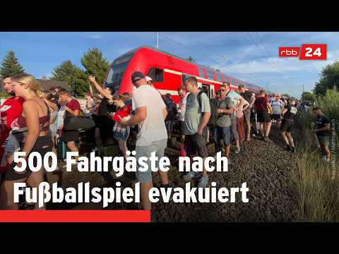 Youtube: RE2 evakuiert: Passagiere müssen zu Fuß zum nächsten Bahnhof