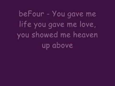 Youtube: beFour - You Gave Me Life Lyrics