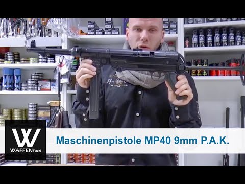 Youtube: MP40 Schreckschuss Maschinenpistole 9mm P.A.K, www.waffenfuzzi.de