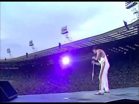 Youtube: Queen - Another one bites the dust (Live at Wembley)