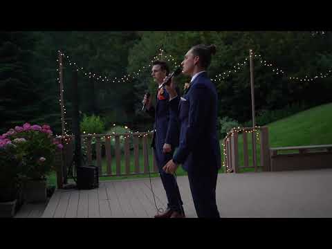Youtube: Brothers sing the reason at sisters wedding