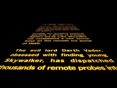 Youtube: The Empire Strikes Back - Original Theatrical Crawl