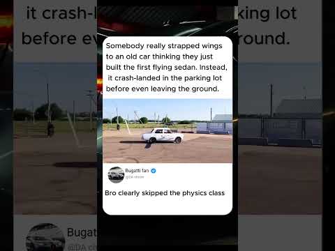 Youtube: bro clearly skipped the physics class 😂😂 #flyingcar