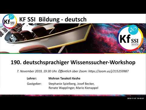 Youtube: 2019 11 07 PM Public Teachings in German - Öffentliche Schulungen in Deutsch