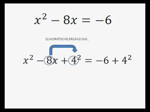 Youtube: Quadratische Funktionen (Parabeln) - Nullstellen bestimmen mit quadratischer Ergänzung