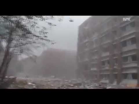 Youtube: Norway / Oslo:  First seconds after explosion in the government district, 22 July 2011