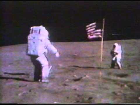 Youtube: John Young's Lunar Salute on Apollo 16