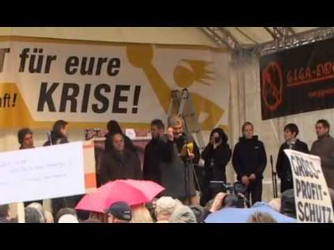 Youtube: Demo: Wir zahlen nicht für Eure Krise - Peter Grottian