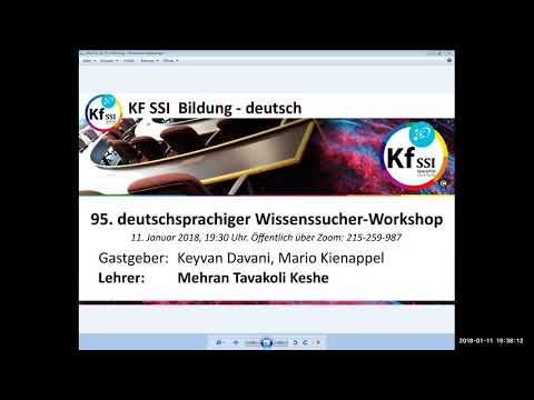 Youtube: 2018 01 11 PM Public Teachings in German - Öffentliche Schulungen in Deutsch