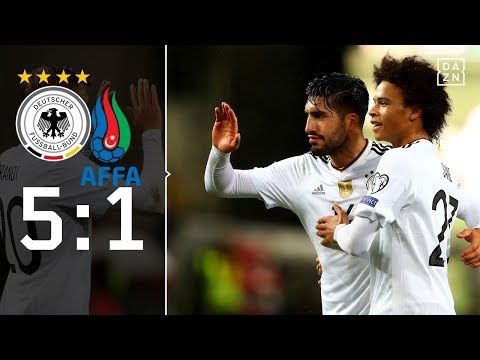Youtube: DFB-Elf schnappt sich den Rekord: Deutschland - Aserbaidschan 5:1 | Highlights | WM-Quali | DAZN