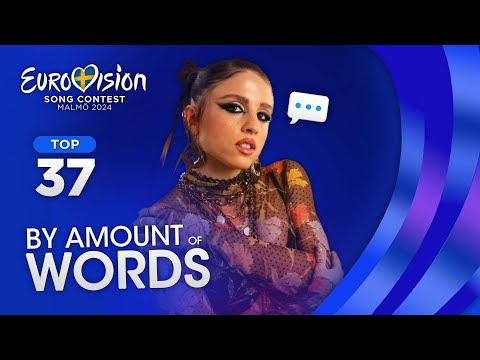 Youtube: Eurovision 2024: TOP 37 BY AMOUNT OF WORDS