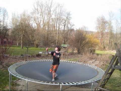 Youtube: First Trampolining in 2010