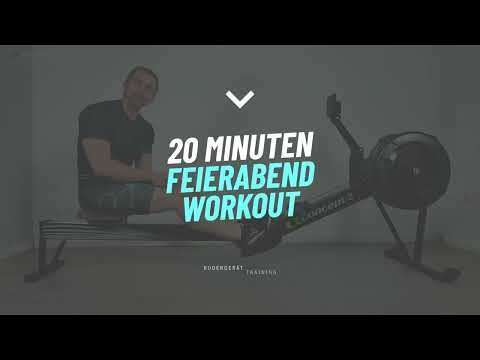 Youtube: RUDERGERÄT Workout | 20 Minuten Feierabend Workout zum Dampfablassen