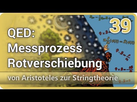 Youtube: QED Rotverschiebung Messprozess und quadratischer Abfall | Aristoteles zur Stringtheorie (39)