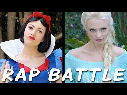 Youtube: SNOW WHITE vs ELSA: Princess Rap Battle (Whitney Avalon ft. Katja Glieson) *explicit*