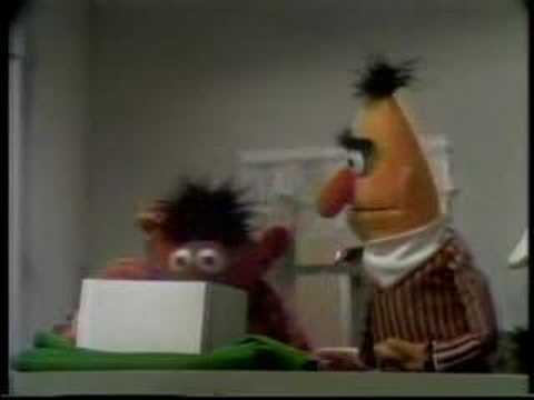 Youtube: Sesame Street - Ernie and Bert "Ernie's Ice Cube Collection"