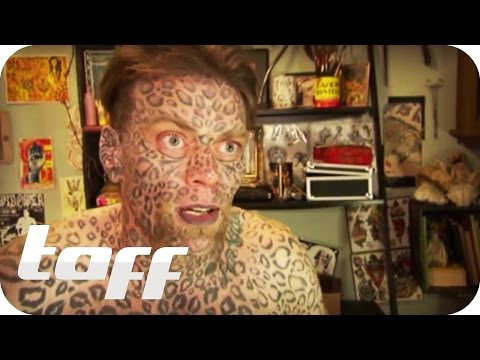 Youtube: Larry der Leopardenmann - Skurrile Ganzkörpertattoos | taff