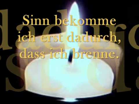 Youtube: Gedanken einer Kerze