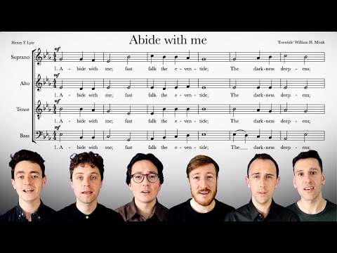 Youtube: Sing along with The King's Singers: Abide with me