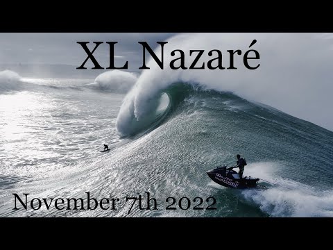Youtube: Big Nazaré - November 7th 2022 - crazy drone footage - Lucas Chianca, Nic Von Rupp and more.