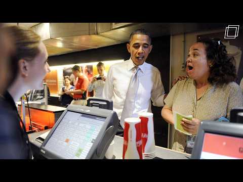 Youtube: Der coole Präsident Obama geht Burger essen