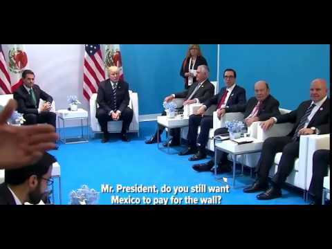 Youtube: Trump Asked About Mexico Paying for Wall While Sitting Beside Mexican Leader