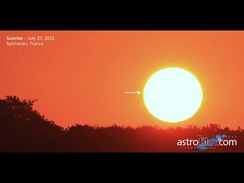Youtube: Sunrise July 27, 2012 with strange mass ejection effect - just an airplane!?