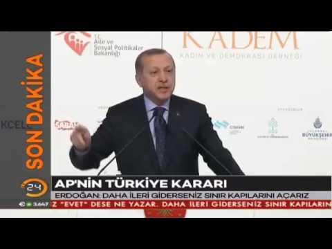 Youtube: Erdoğan 'Sınırları açarız'