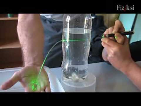 Youtube: Bending the light - physics experiment