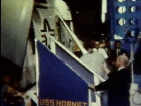 Youtube: Apollo 11 Astronauts Arrive on USS Hornet & Enter Mobile Quarantine Facility
