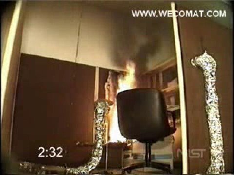 Youtube: Simulation eines Bürobrandes