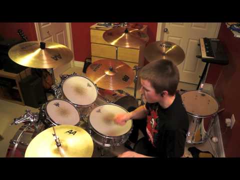 Youtube: COMBICHRIST - Shut Up And Swallow (drum cover) by 14 y/o Evan Patterson