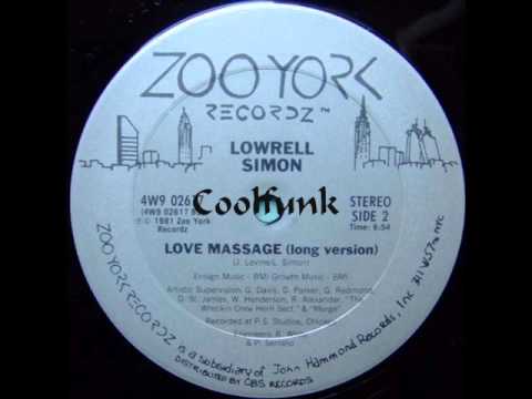 Youtube: Lowell Simon - Love Massage (12" Modern-Soul 1981)